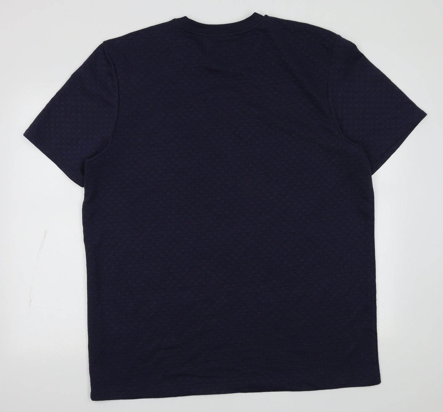 Primark Mens Purple Geometric Polyester  T-Shirt Size 3XL Crew Neck