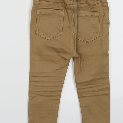 George Boys Brown  Cotton Capri Trousers Size 9-12 Months  Buckle