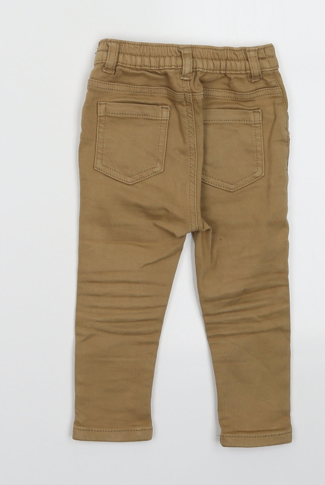 George Boys Brown  Cotton Capri Trousers Size 9-12 Months  Buckle