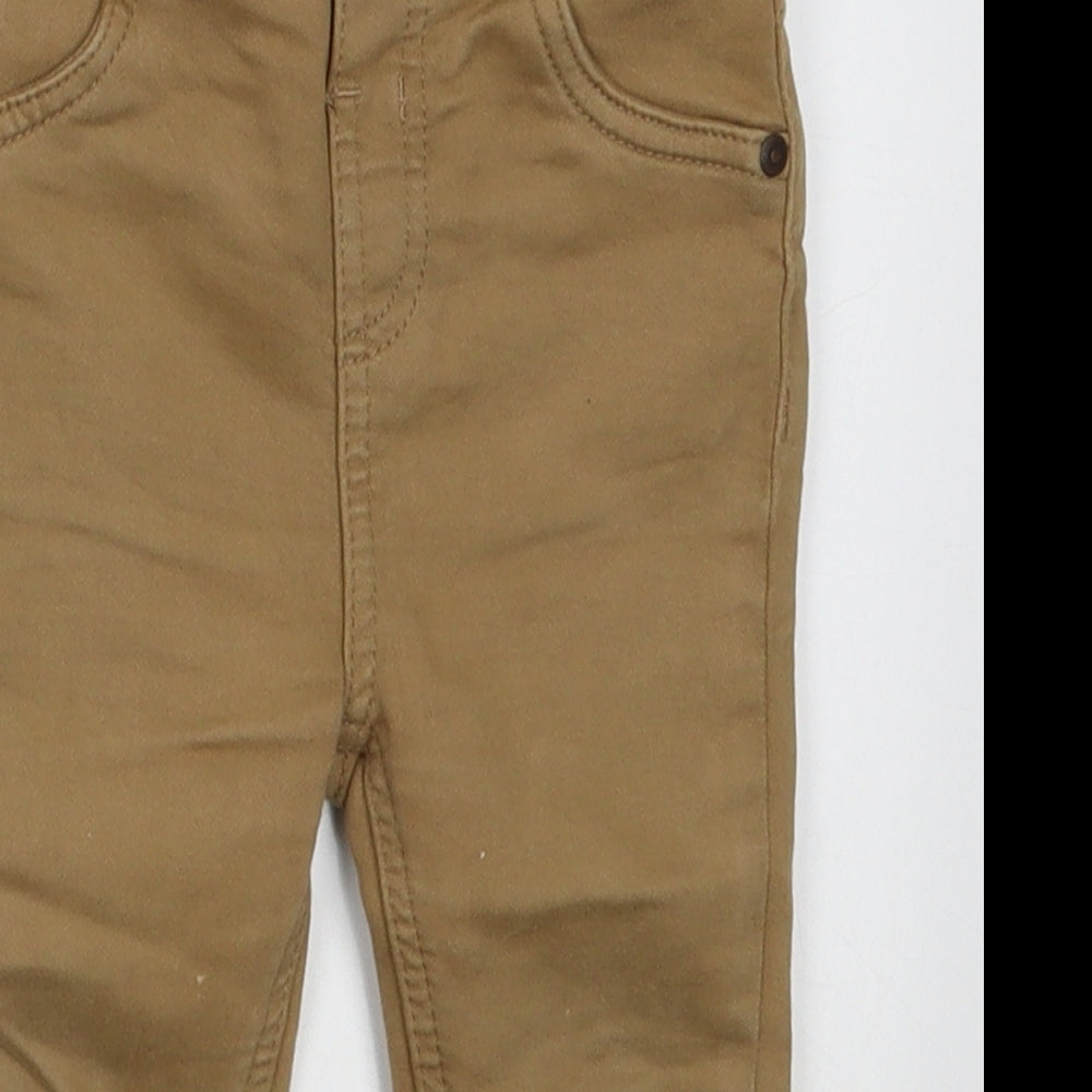 George Boys Brown  Cotton Capri Trousers Size 9-12 Months  Buckle