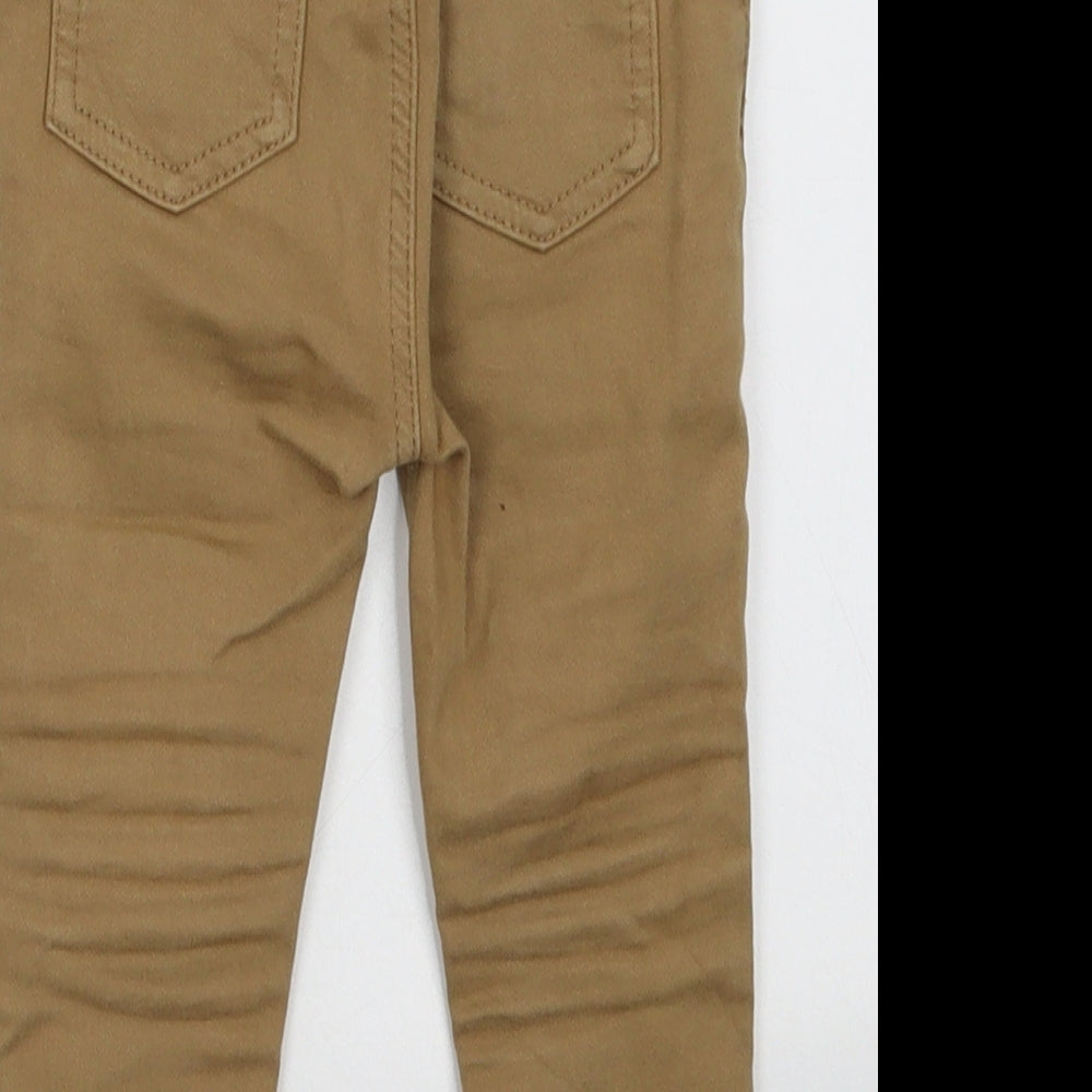 George Boys Brown  Cotton Capri Trousers Size 9-12 Months  Buckle