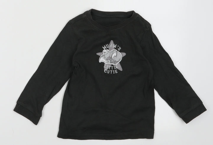 George Boys Grey Coir Basic Casual Size 2-3 Years Crew Neck Pullover - mummys little cutie