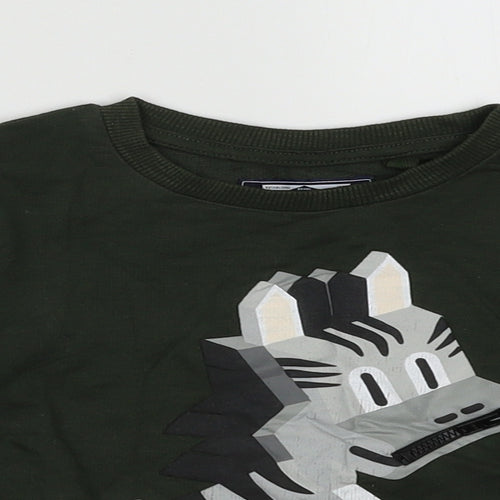 NEXT Boys Green  Cotton Pullover Sweatshirt Size 2 Years  Pullover - Zebra