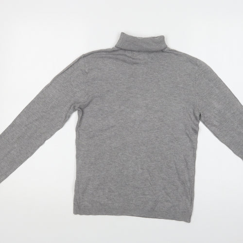 Pull & Bear Womens Grey Roll Neck   Pullover Jumper Size L