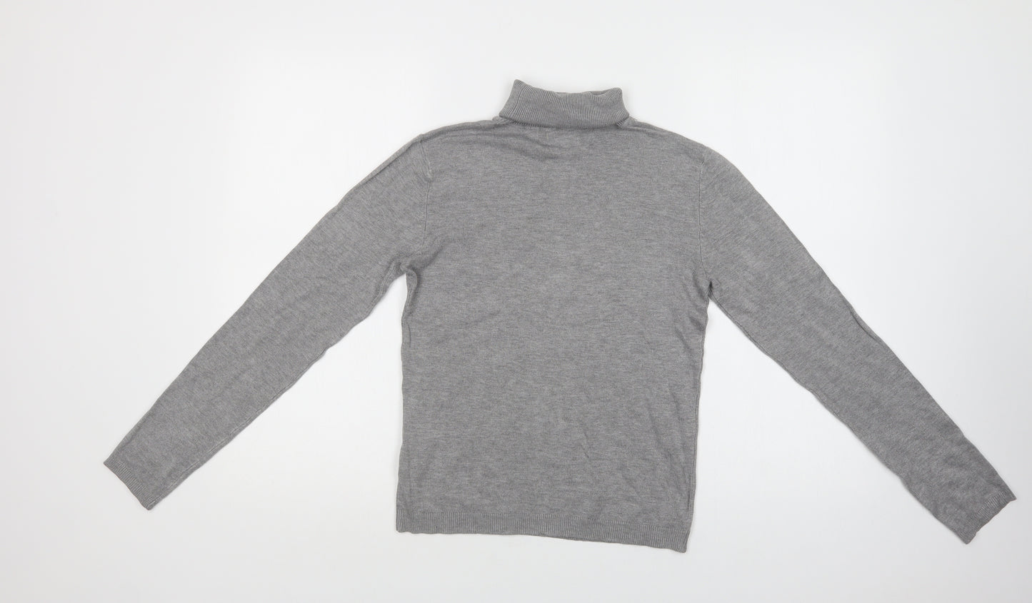 Pull & Bear Womens Grey Roll Neck   Pullover Jumper Size L