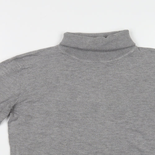 Pull & Bear Womens Grey Roll Neck   Pullover Jumper Size L