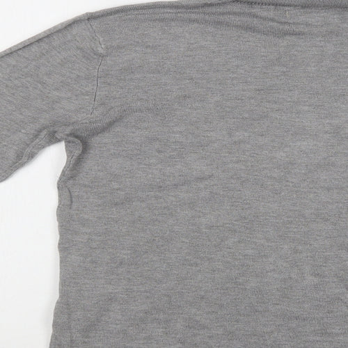 Pull & Bear Womens Grey Roll Neck   Pullover Jumper Size L