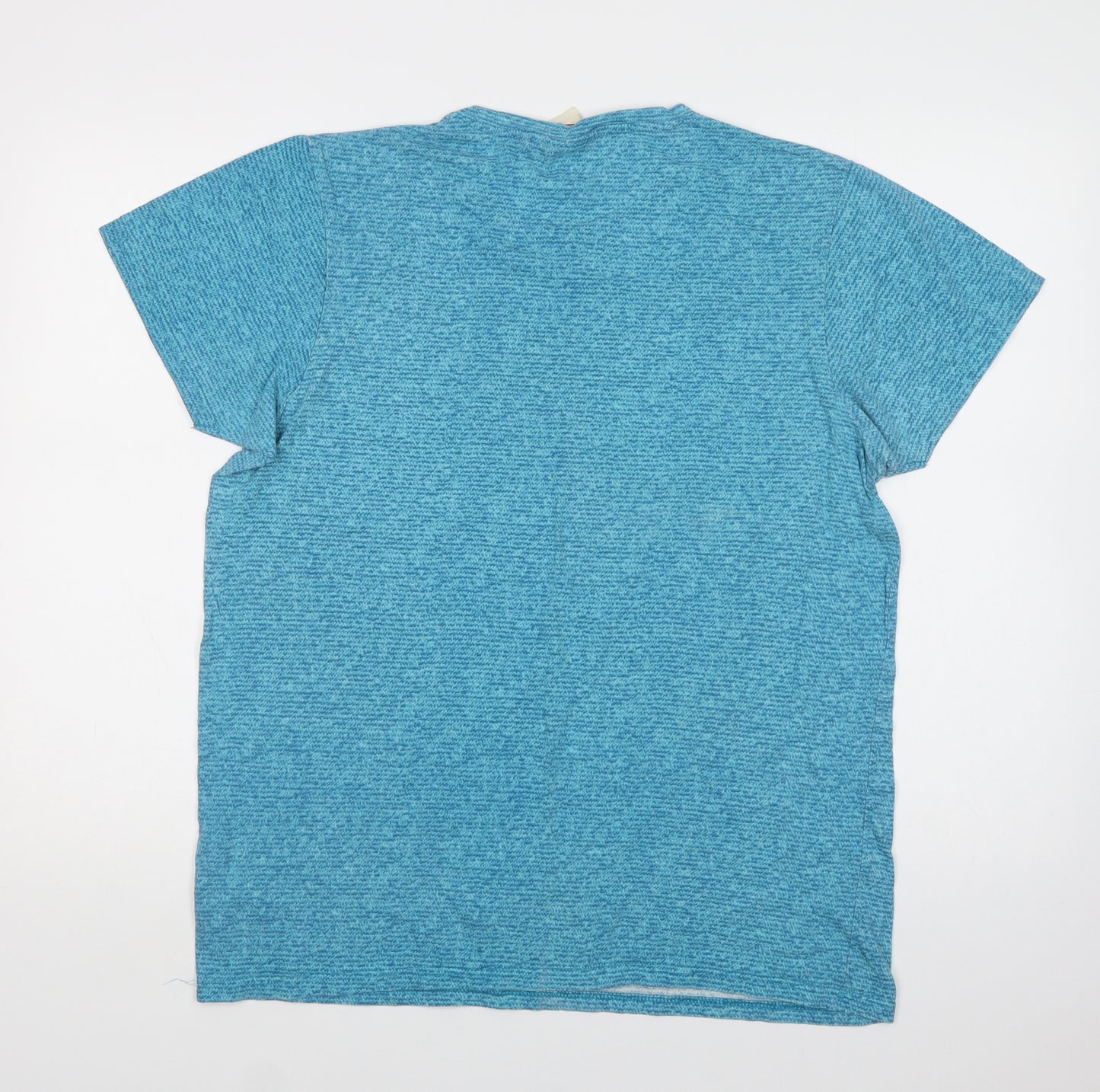 Lee Cooper Mens Blue  Cotton  T-Shirt Size L Crew Neck