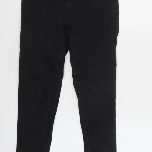 Matalan Girls Black  Cotton Skinny Jeans Size 11 Years  Regular Button
