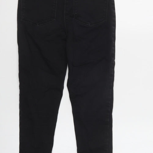 Matalan Girls Black  Cotton Skinny Jeans Size 11 Years  Regular Button