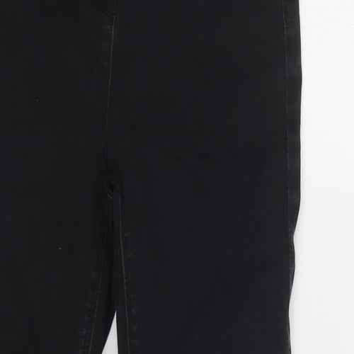 Matalan Girls Black  Cotton Skinny Jeans Size 11 Years  Regular Button