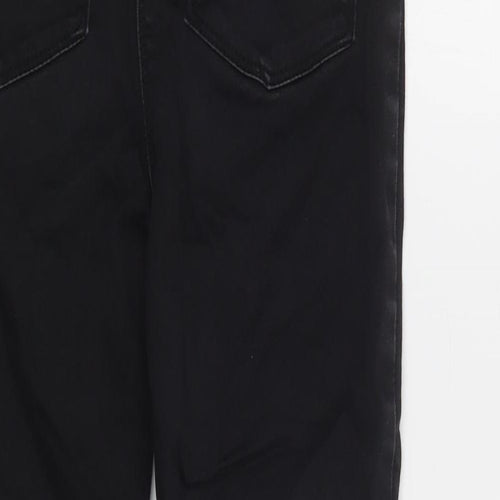 Matalan Girls Black  Cotton Skinny Jeans Size 11 Years  Regular Button