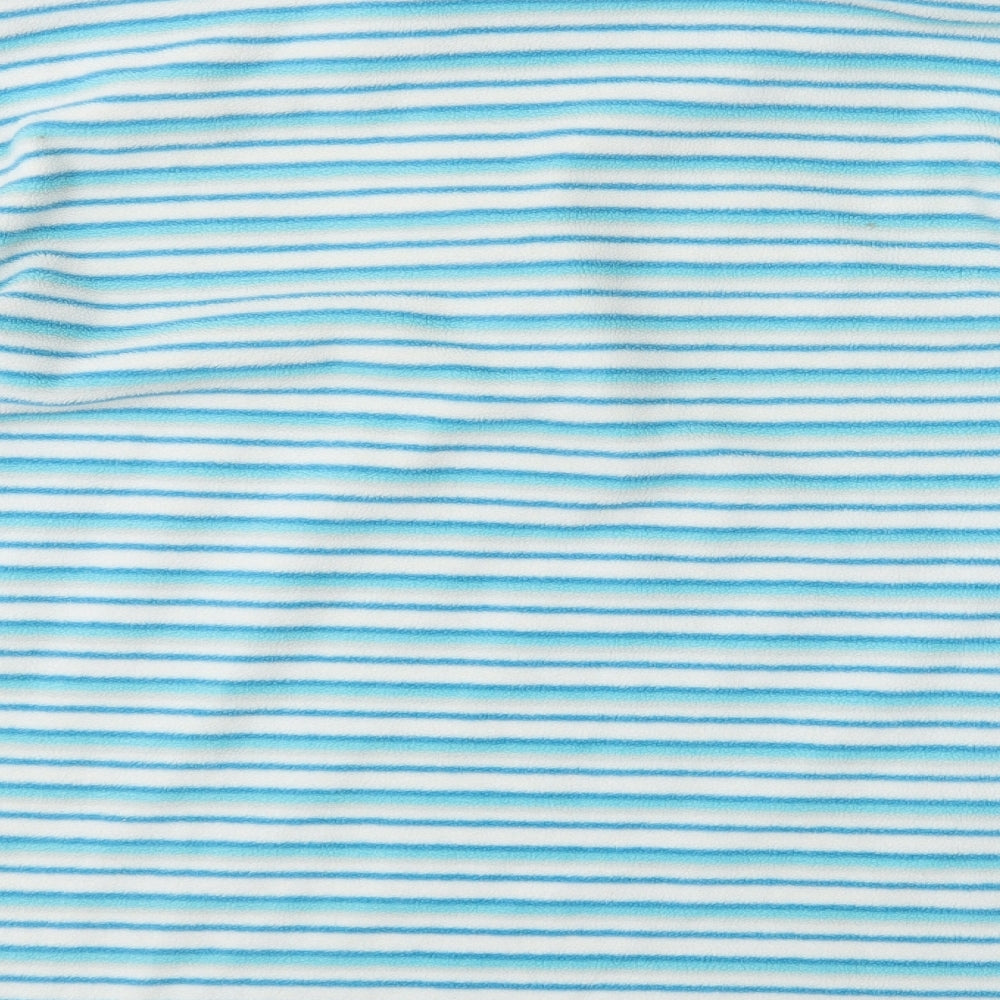Craghoppers Womens Blue Striped Polyester Henley Sweatshirt Size 18  Zip