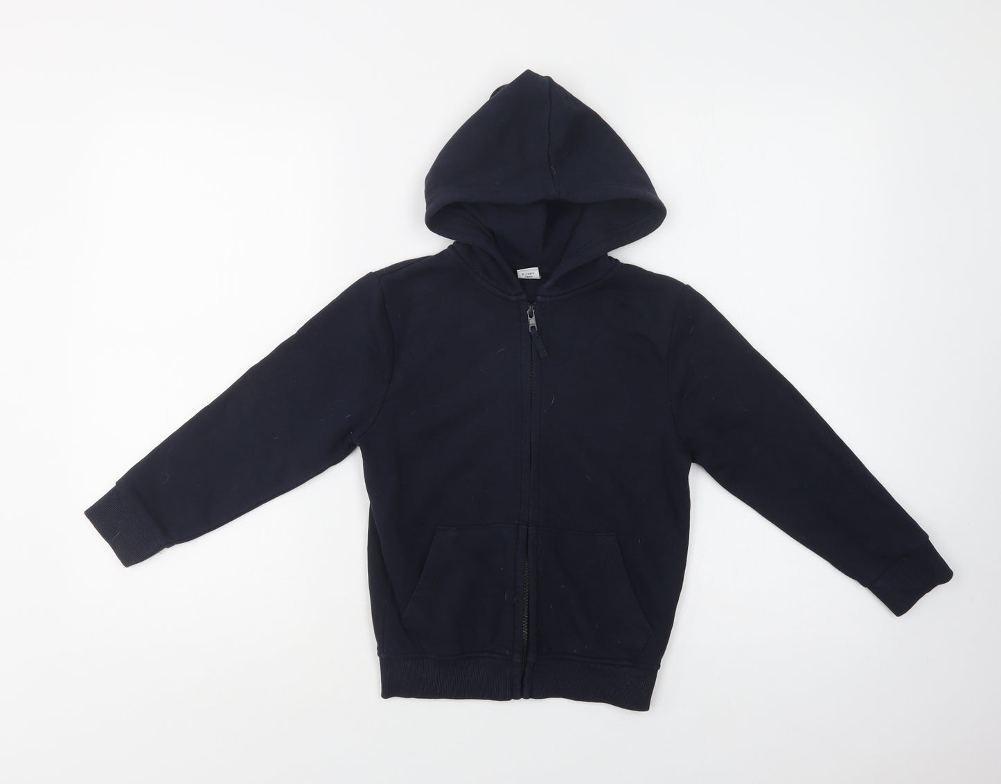 TU Girls Blue  Cotton Full Zip Hoodie Size 6 Years  Zip - School Wear