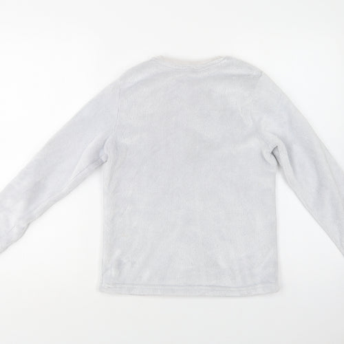 George Girls Grey  Polyester Top Pyjama Top Size 11-12 Years