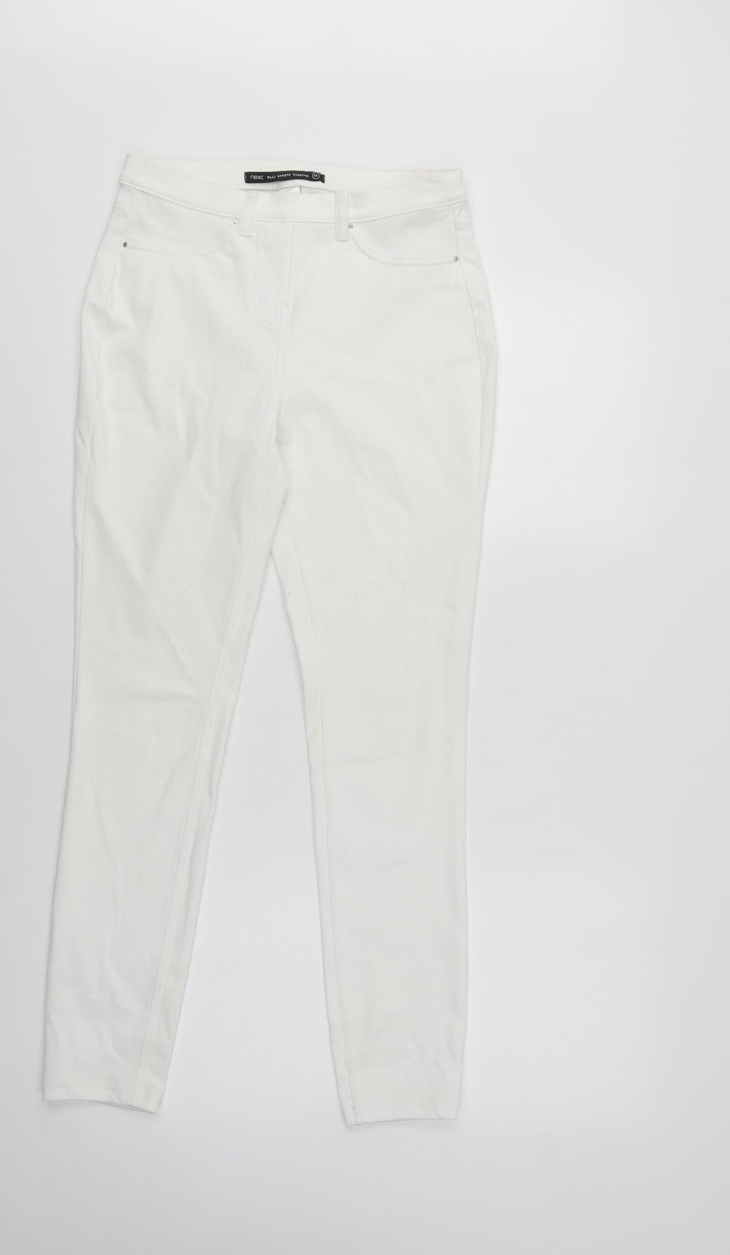 NEXT Womens White  Cotton Jegging Jeans Size 8 L28 in Regular
