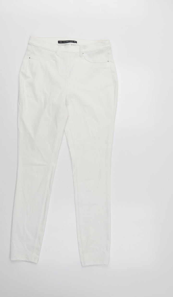 NEXT Womens White  Cotton Jegging Jeans Size 8 L28 in Regular