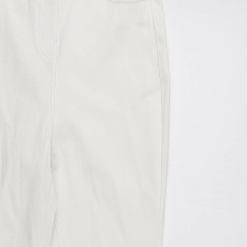 NEXT Womens White  Cotton Jegging Jeans Size 8 L28 in Regular