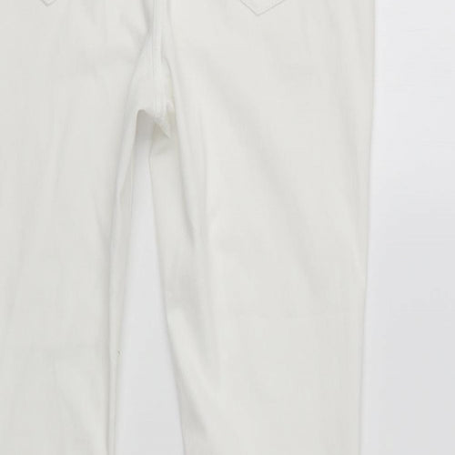 NEXT Womens White  Cotton Jegging Jeans Size 8 L28 in Regular