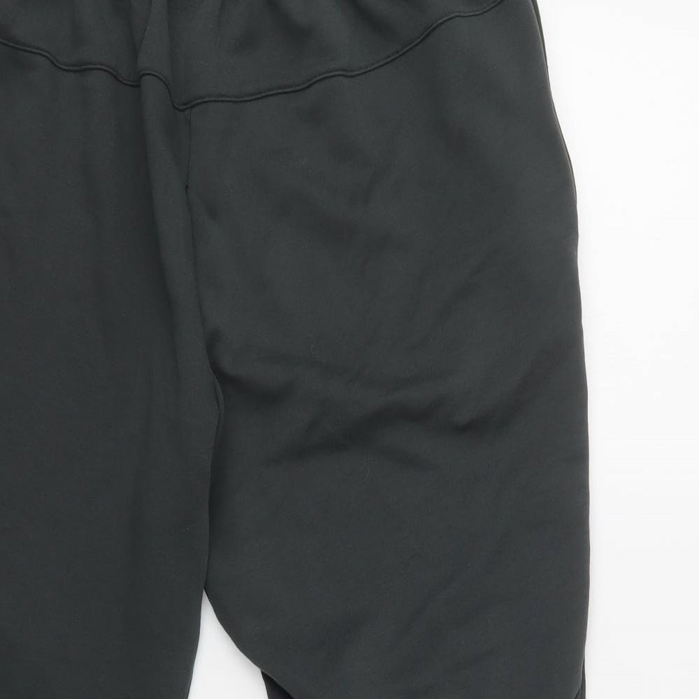 adidas Womens Green  Polyester Jogger Trousers Size L L22 in Regular Drawstring