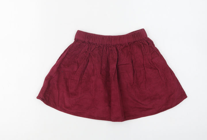 George Girls Purple Cotton Skater Skirt Size 3-4 Years Regular