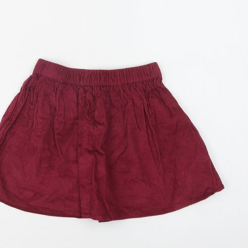 George Girls Purple  Cotton Skater Skirt Size 3-4 Years  Regular