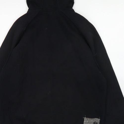 McKenzie Mens Black  Cotton Full Zip Hoodie Size XL