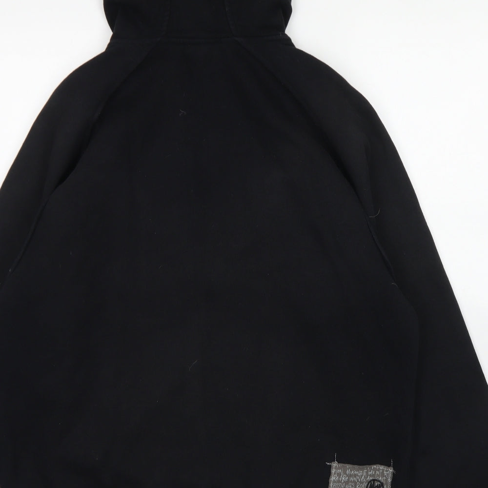 McKenzie Mens Black  Cotton Full Zip Hoodie Size XL