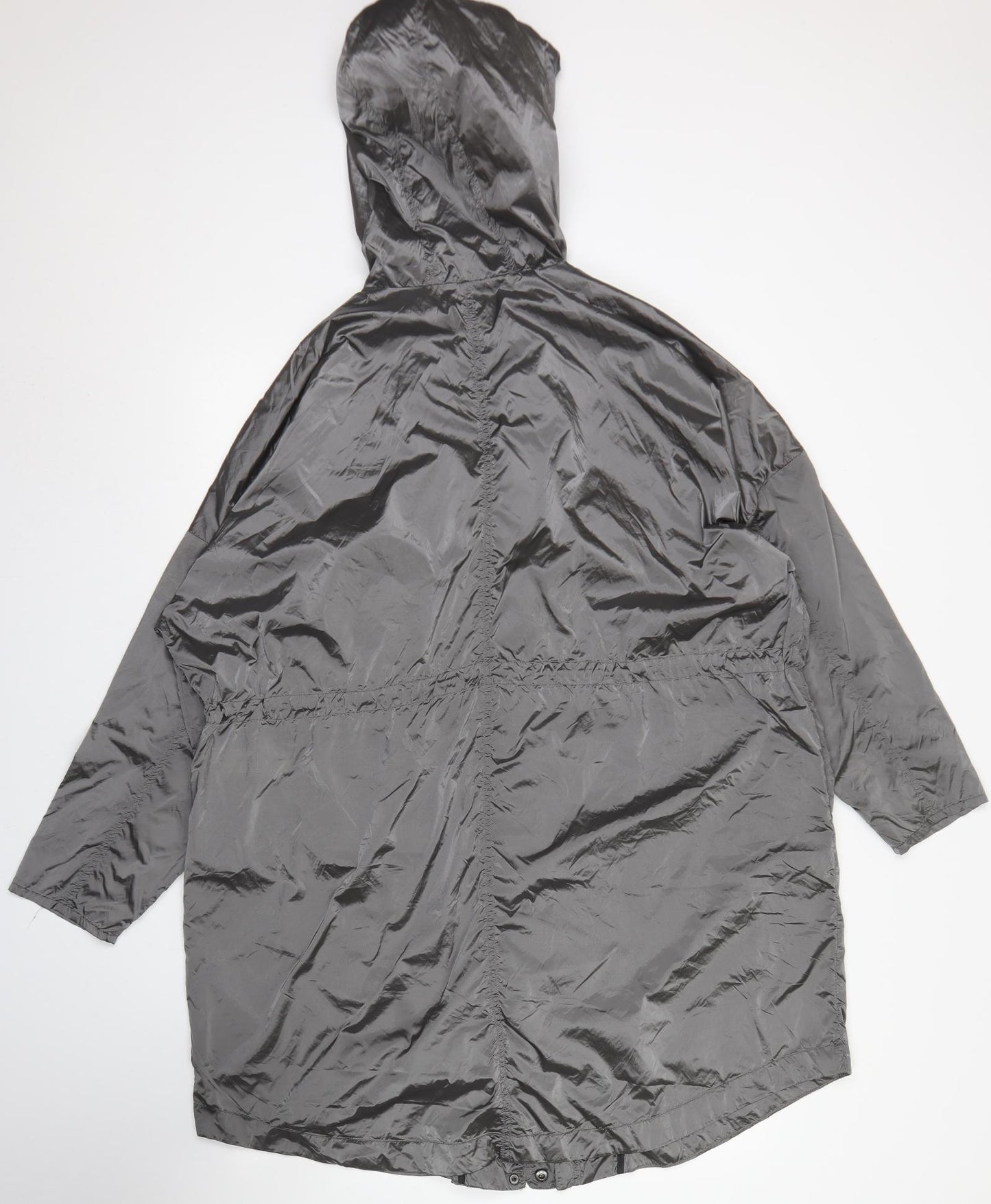 New Look Womens Silver   Rain Coat Jacket Size 20  Zip