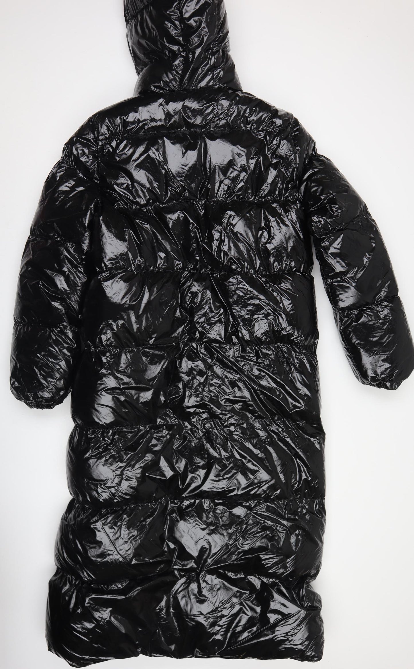Boohoo Womens Black   Puffer Jacket Coat Size 8  Zip