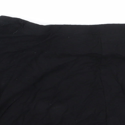 Miss Evie Girls Black  Viscose Flare Skirt Size 9-10 Years  Regular