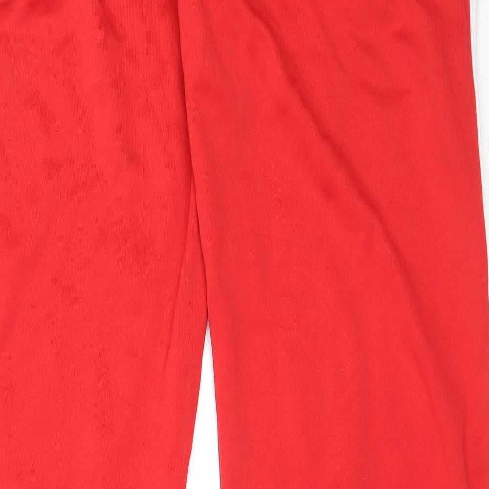 Posh Casuals Womens Red  Polyester Sweatpants Trousers Size M L33.5 in Regular