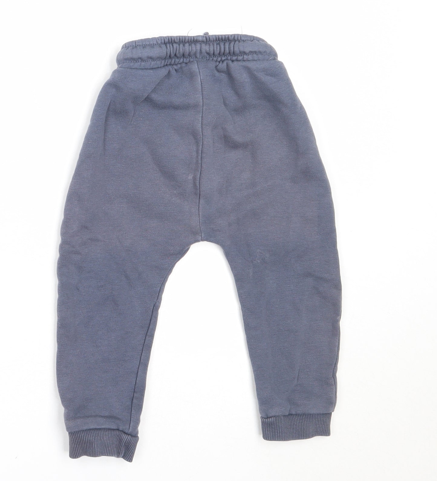 George Boys Blue  Cotton Jogger Trousers Size 18-24 Months
