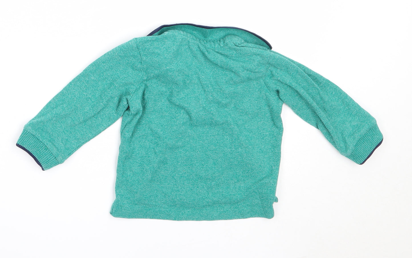 Matalan Boys Green  Cotton Basic Polo Size 12-18 Months Collared