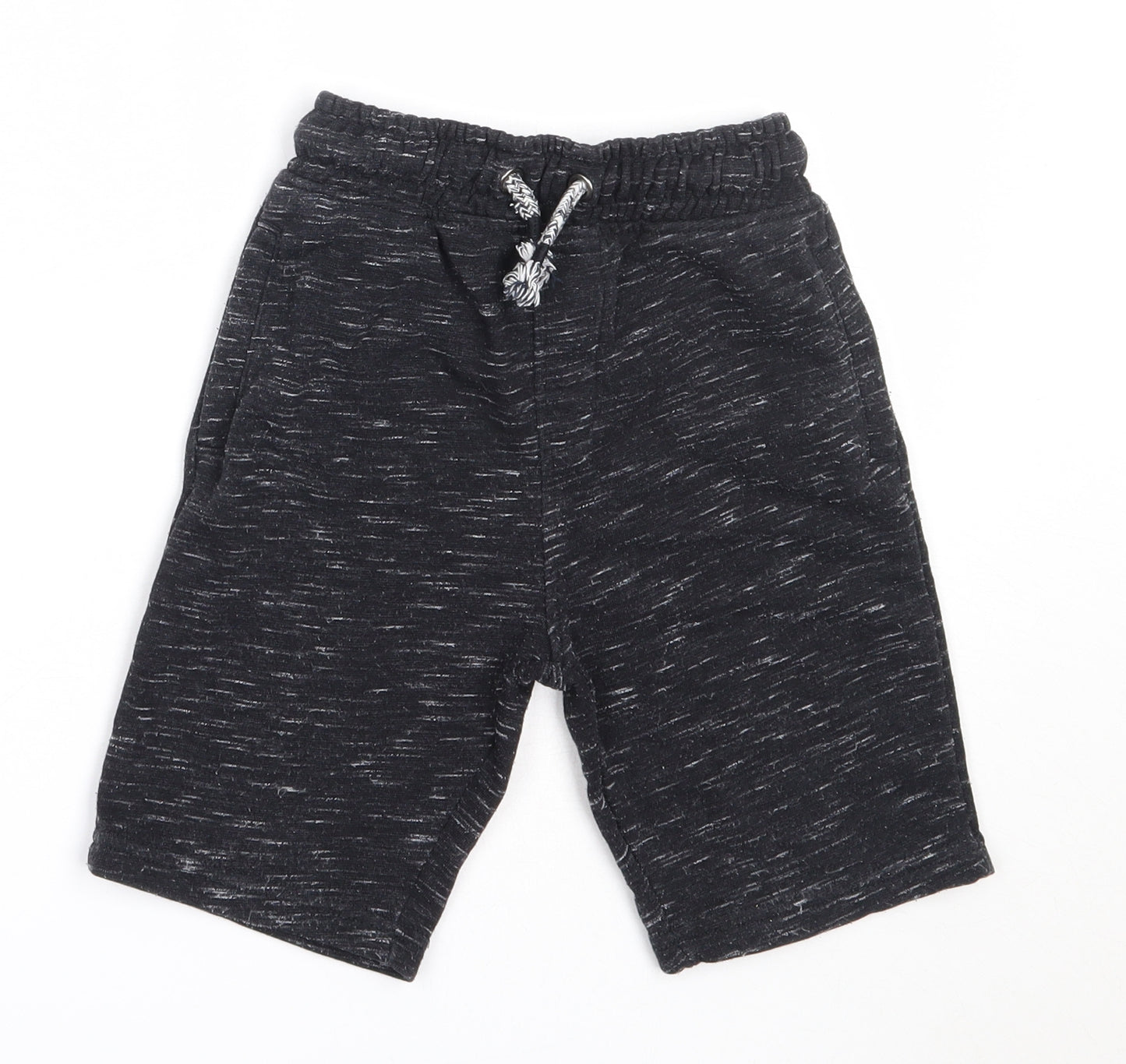 TU Boys Black  Cotton Sweat Shorts Size 5 Years  Regular