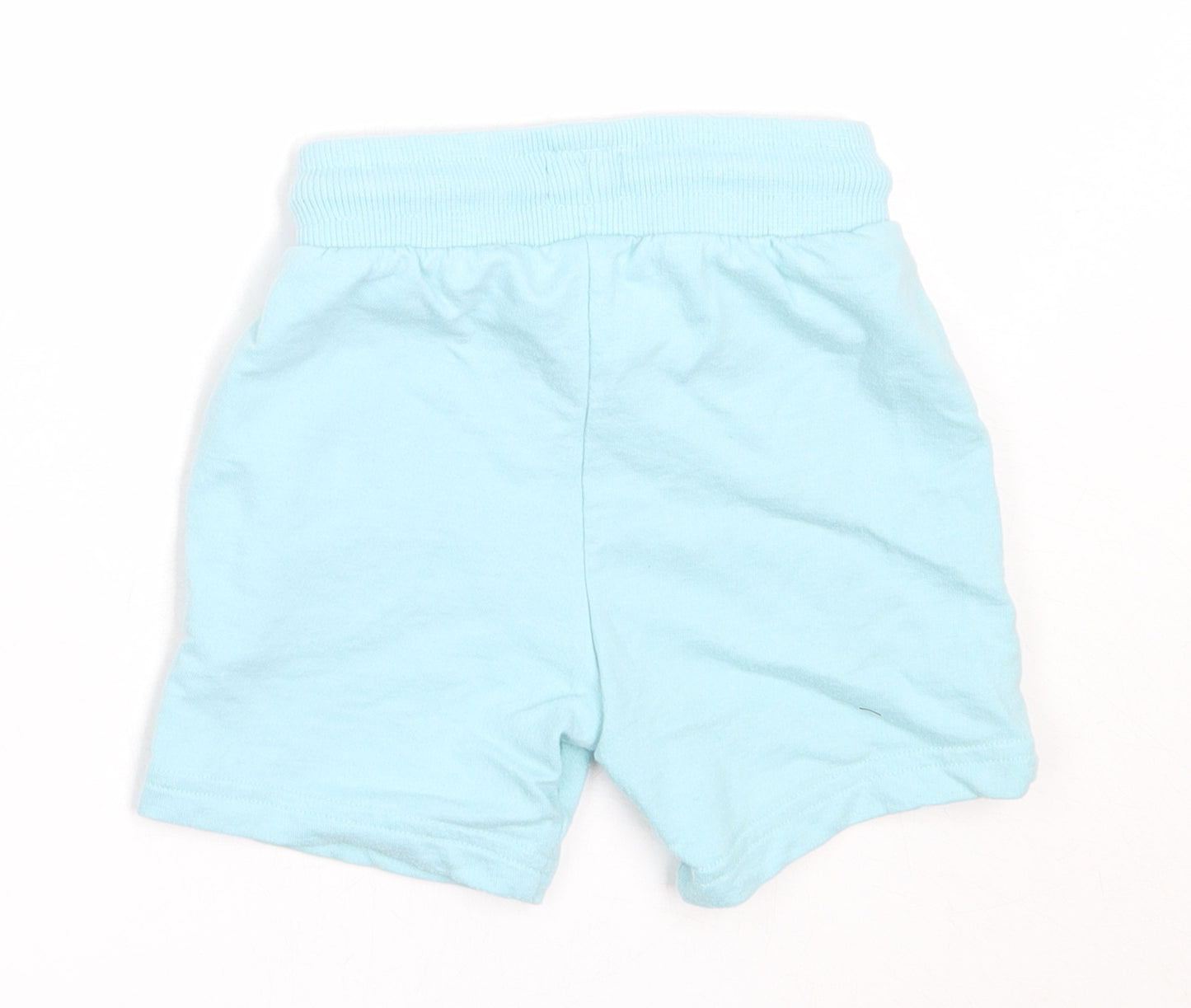 F&F Boys Blue  Cotton Cropped Trousers Size 12-18 Months