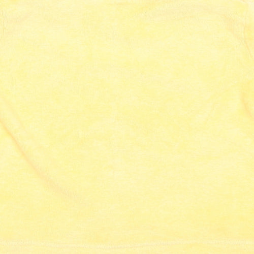 George Boys Yellow  Cotton Basic T-Shirt Size 6-9 Months V-Neck
