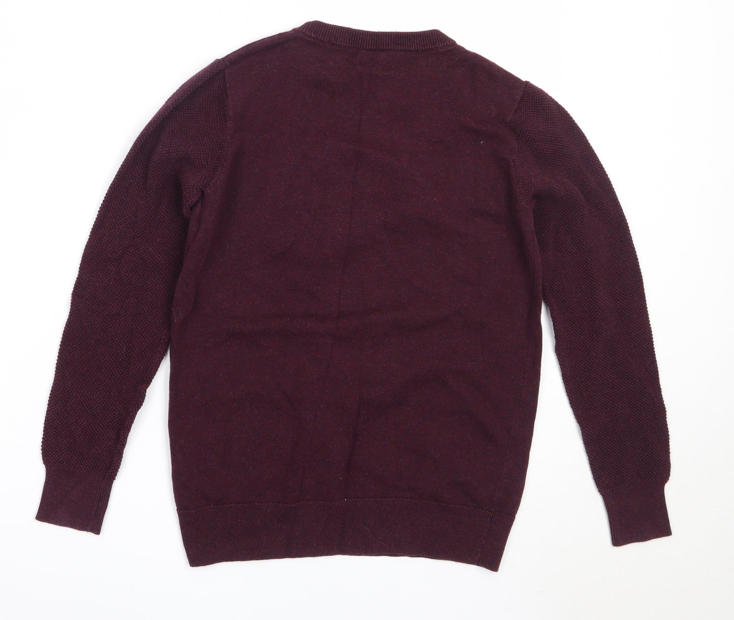 NEXT Boys Purple Round Neck  Cotton Pullover Jumper Size 11 Years