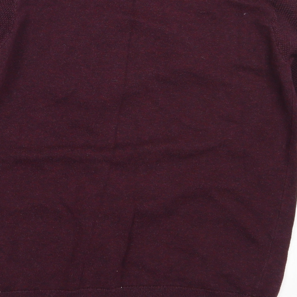NEXT Boys Purple Round Neck  Cotton Pullover Jumper Size 11 Years