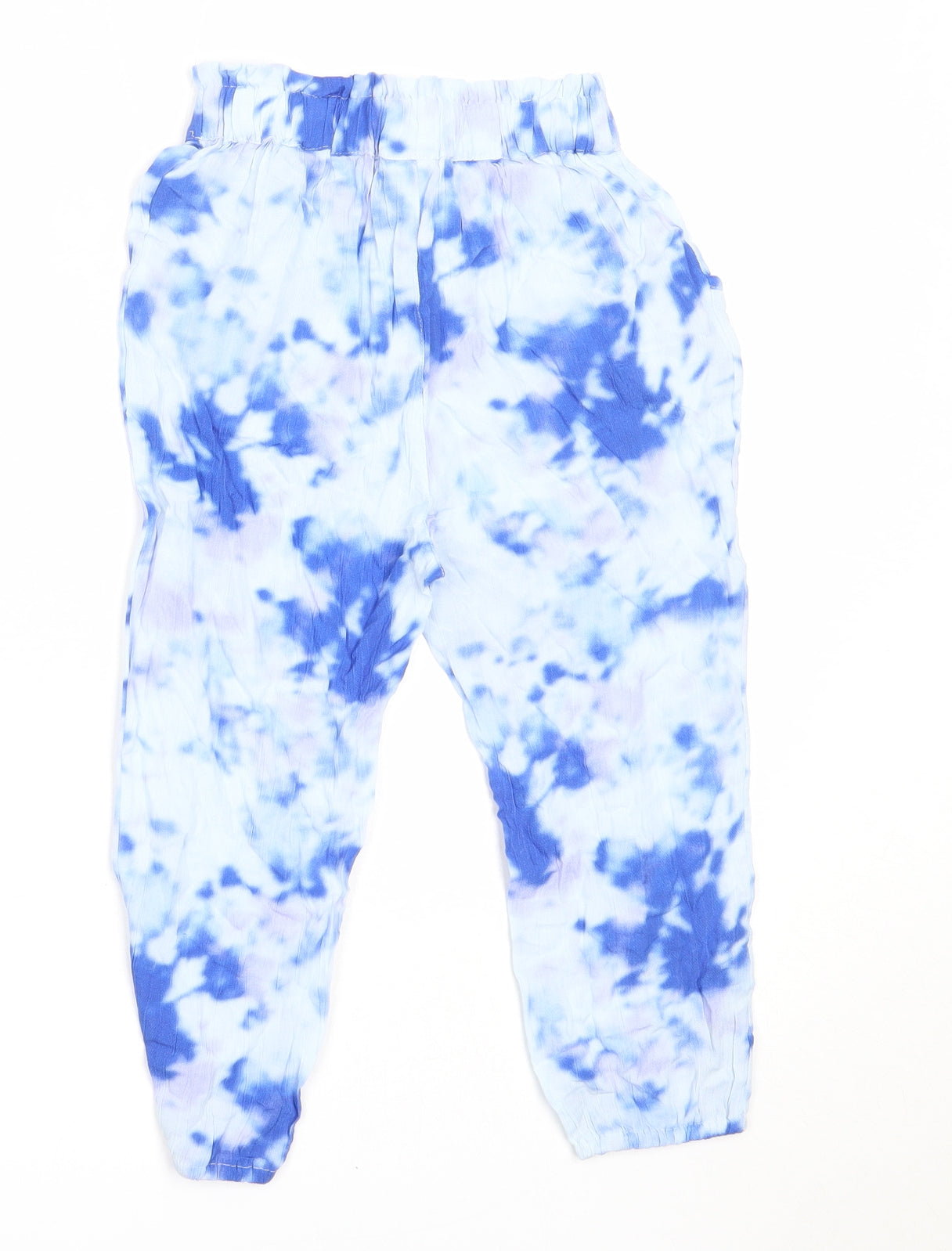 NEXT Girls Blue  Viscose Capri Trousers Size 2-3 Years  Regular