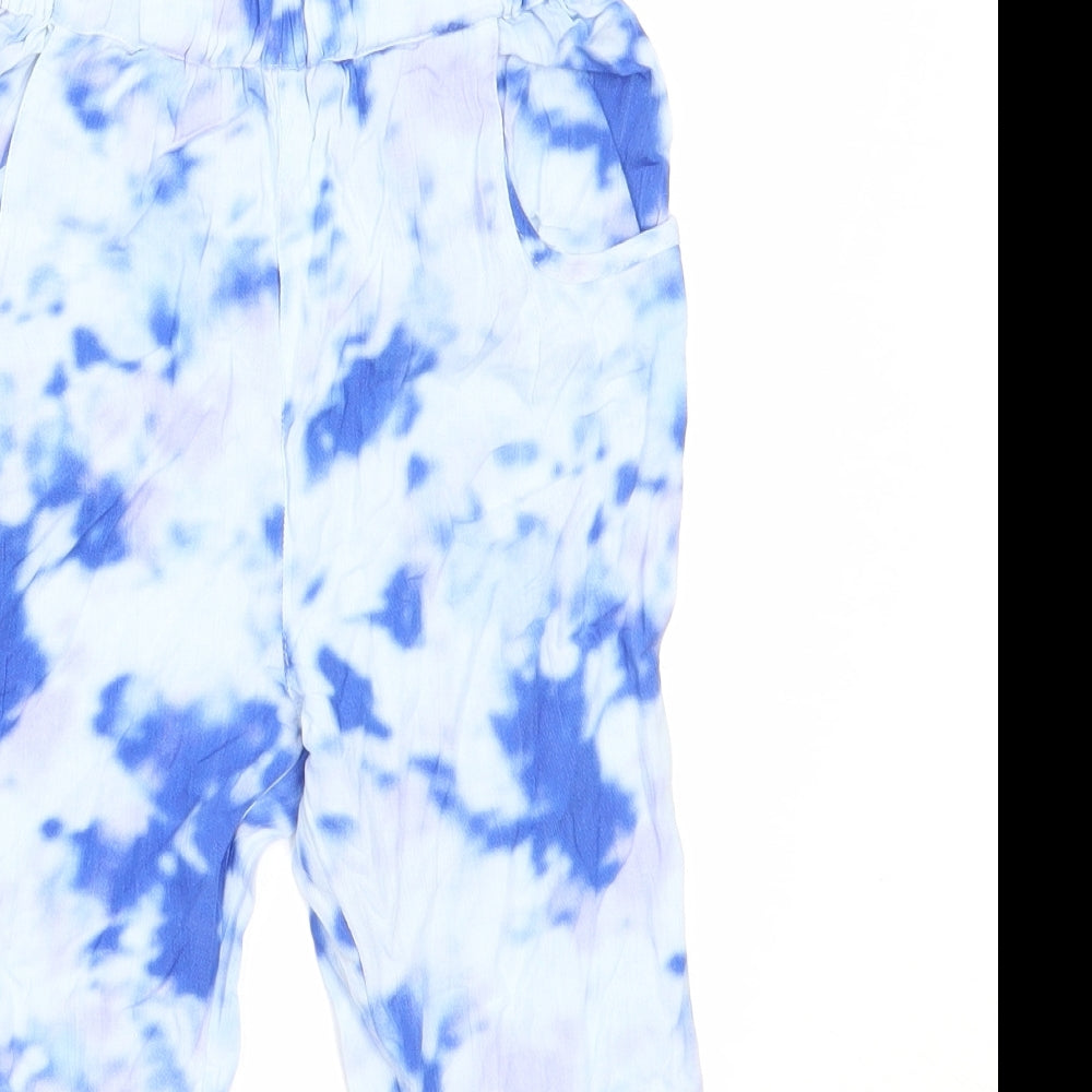 NEXT Girls Blue  Viscose Capri Trousers Size 2-3 Years  Regular