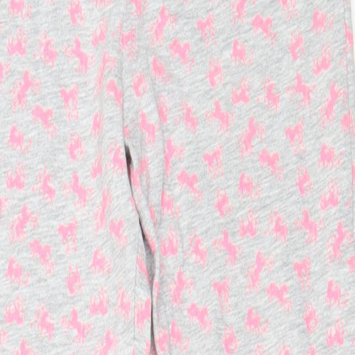 Matalan Girls Grey  Cotton Capri Trousers Size 11 Years  Regular