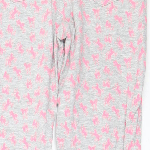 Matalan Girls Grey  Cotton Capri Trousers Size 11 Years  Regular