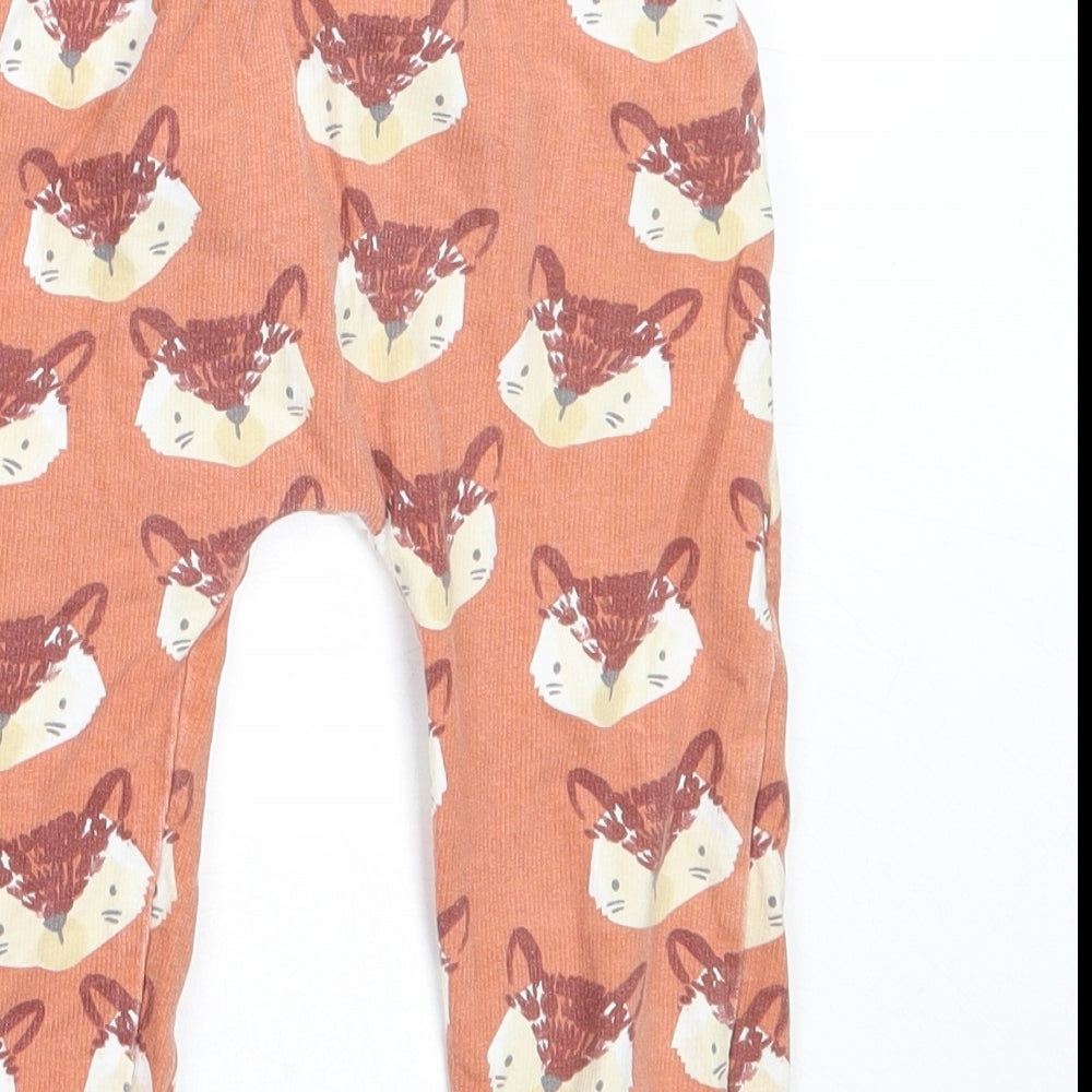 TU Boys Orange  Cotton Capri Trousers Size 18-24 Months