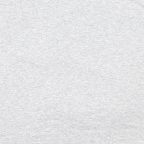 NEXT Womens Grey Solid Cotton Top Pyjama Top Size M