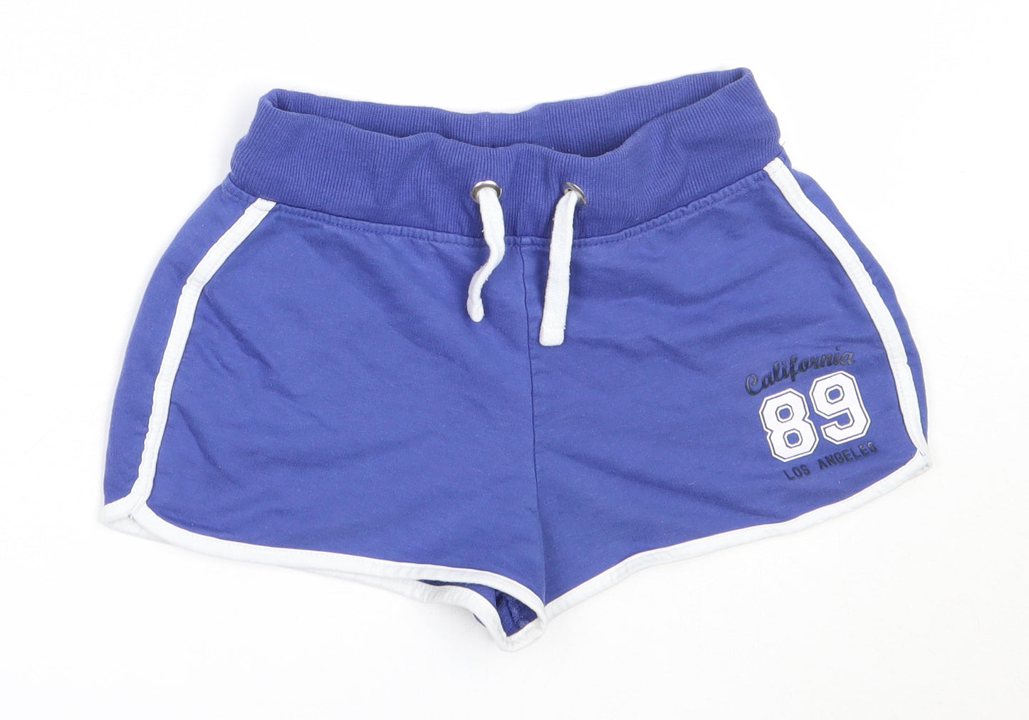 Candy Couture Girls Blue  Cotton Hot Pants Shorts Size 10 Years  Regular