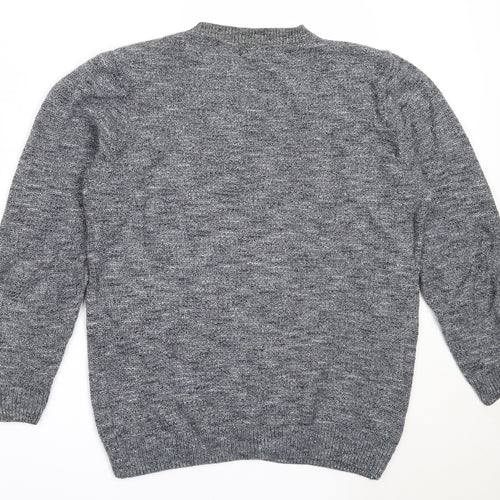 NEXT Mens Blue Round Neck  Cotton Pullover Jumper Size M