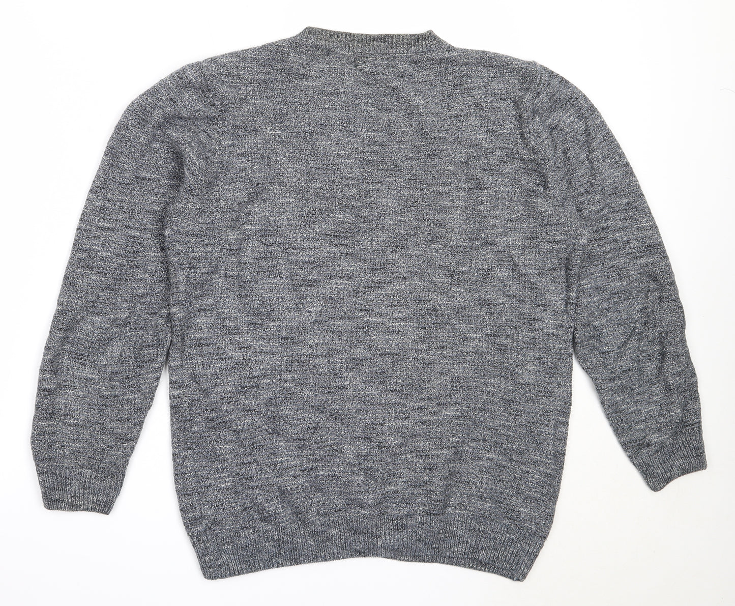 NEXT Mens Blue Round Neck  Cotton Pullover Jumper Size M