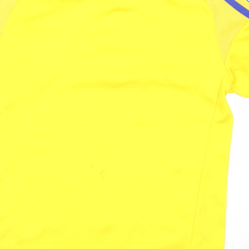 Ykpaiha Boys Yellow  Polyester Jersey T-Shirt Size XS Round Neck