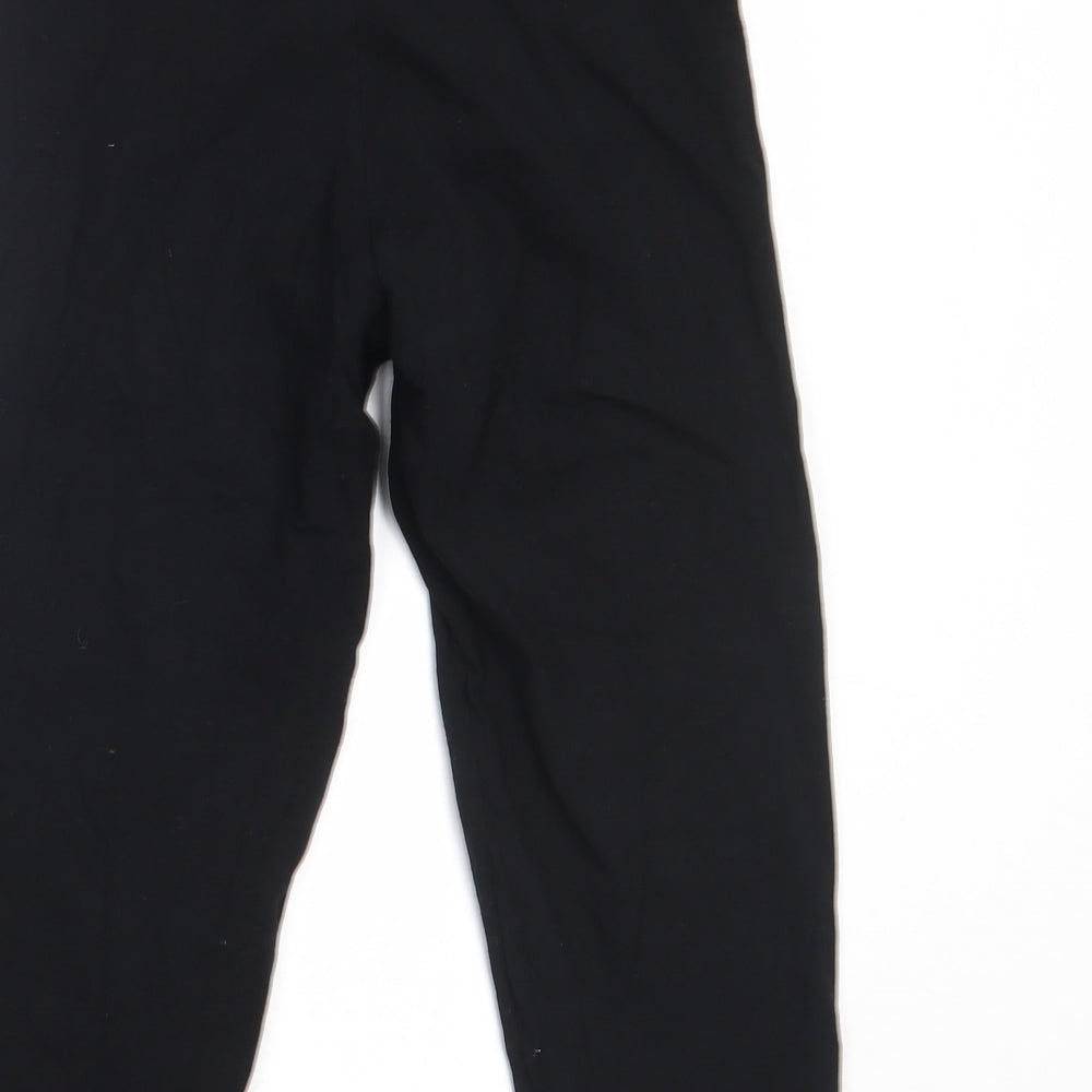 TU Womens Black  Cotton Cropped Leggings Size 12